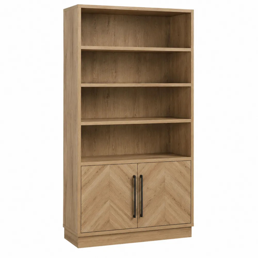 Estantería de madera con puertas 180x90x30 cm