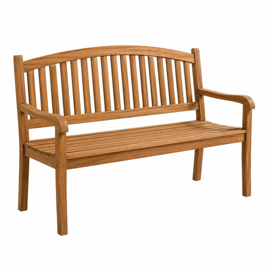 Banco de madera de teca para exterior 150 cm